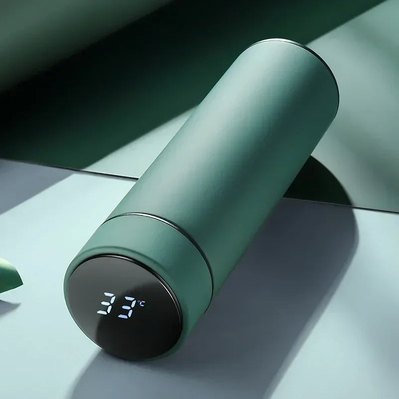 Smart Thermos Bottle with LED Temperature Display – Sleek, Insulated, and Touch-Activated