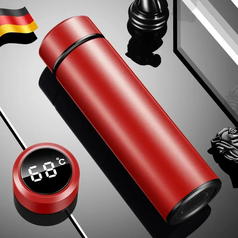 Smart Thermos Bottle with LED Temperature Display – Sleek, Insulated, and Touch-Activated