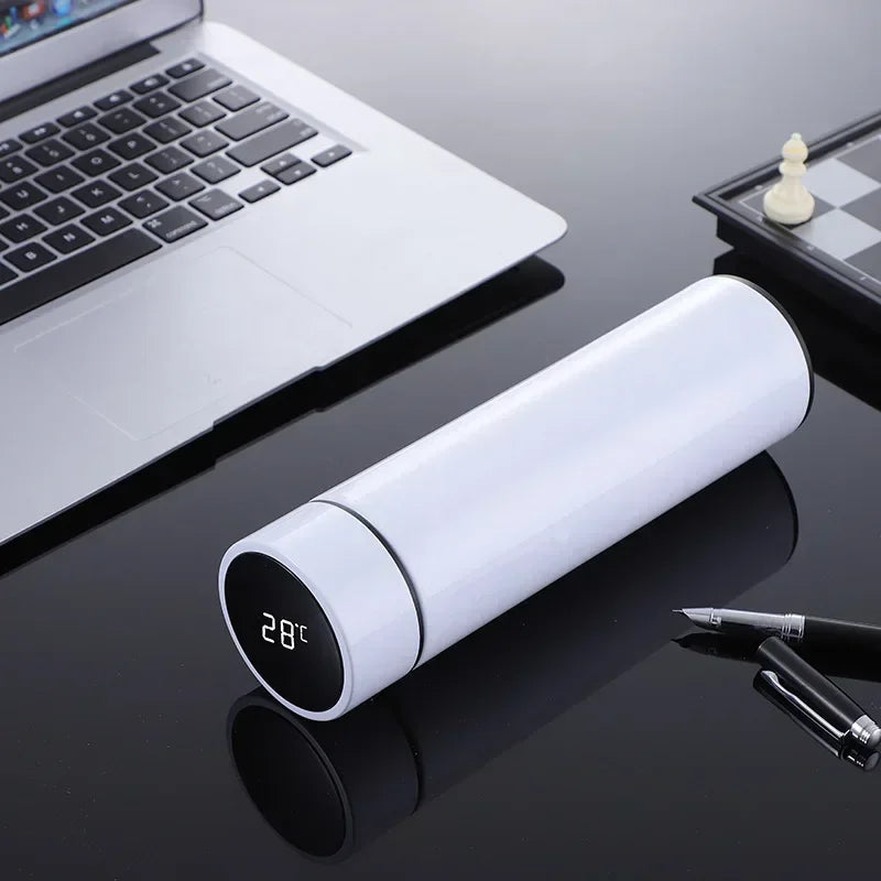 Smart Thermos Bottle with LED Temperature Display – Sleek, Insulated, and Touch-Activated